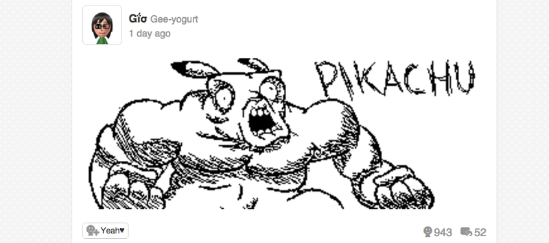 Illustration for article titled Pokémon Red, Blue and Yellow's Miiverse Is Amazing